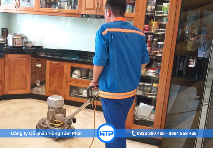 HTP đảm bảo công tác đánh bóng gạch tại nhà sạch sẽ, nhanh chóng cho Quý Khách hàng