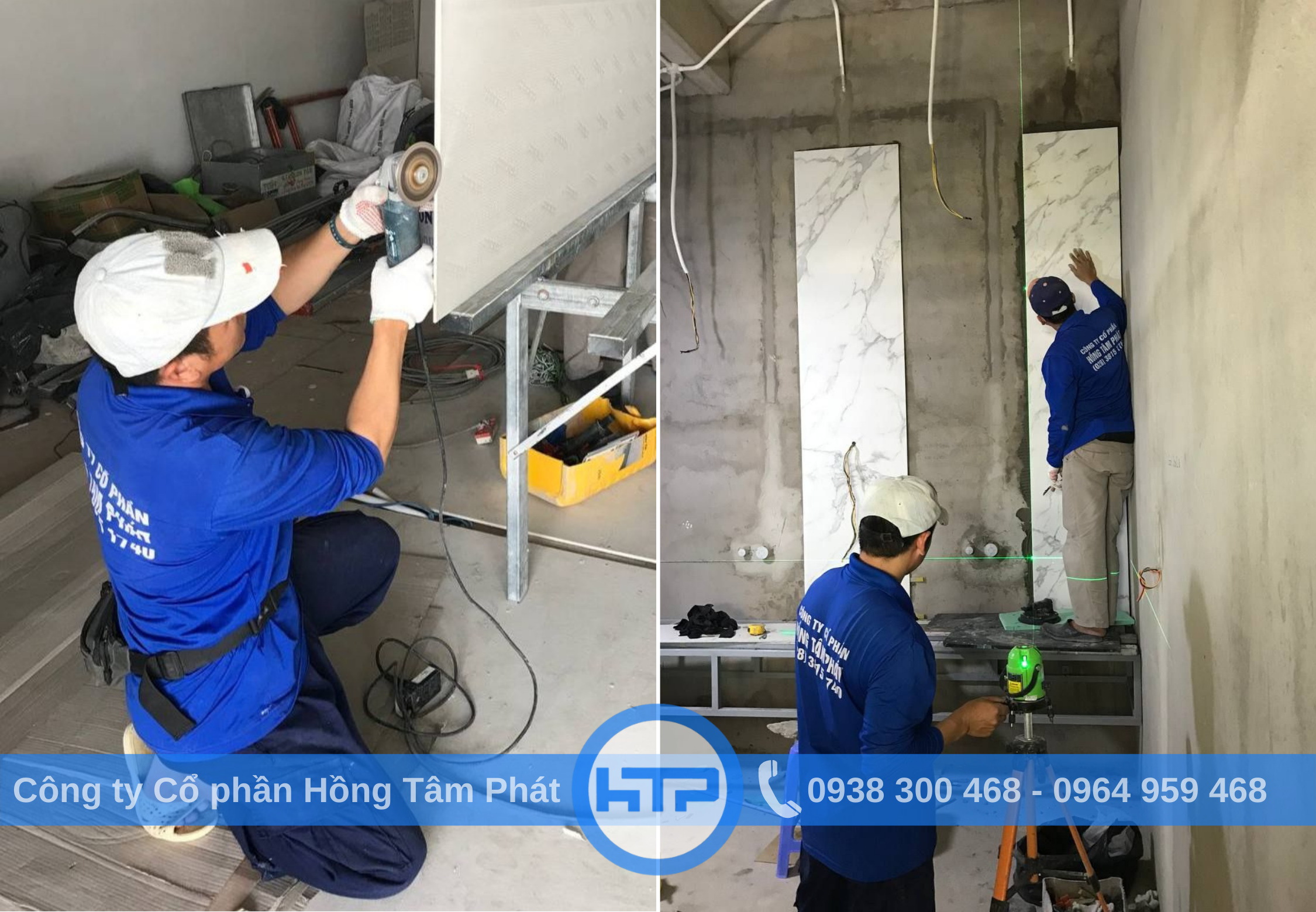 Hồng Tâm Phát cung cấp dịch vụ ốp lát gạch khổ lớn tại nhà máy VSIP I - Bình Dương