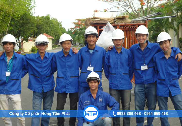 Đội ngũ “Tam Chuyên” HTP luôn sẵn sàng thi công hết mình với mọi dự án 