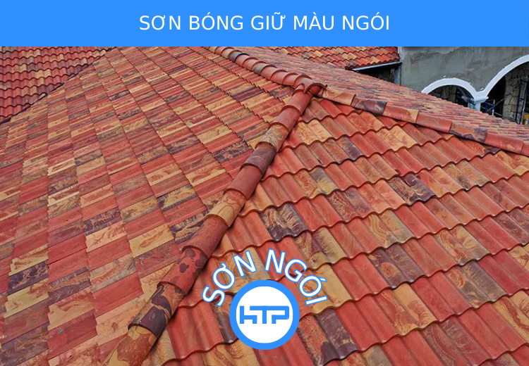 Với bề mặt ngói đã có hoa văn việc sơn bóng giữ màu ngói là rất quan trọng