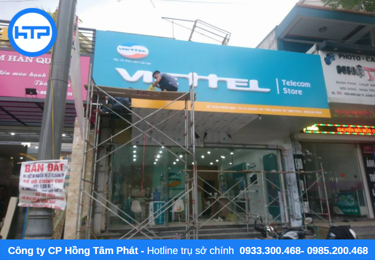 Dịch vụ tháo dỡ, di dời bảng hiệu của công ty Hồng Tâm Phát