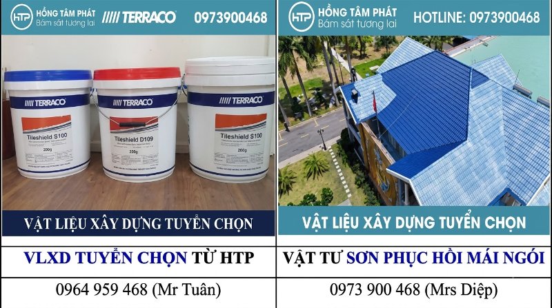 Khảo sát thực tế trước khi Sơn terraco phục hồi mái ngói cũ hoàn toàn miễn.