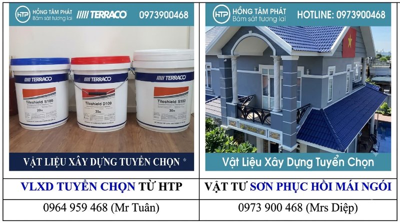 Sơn terraco phục hồi mái ngói cũ giúp đánh bay lớp sơn phai màu lâu năm.