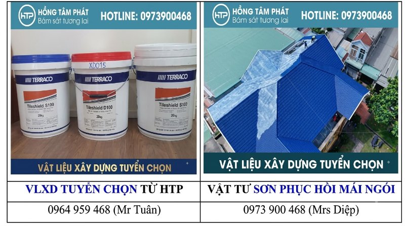 Giải pháp Sơn terraco phục hồi mái ngói cũ chống thấm dột cực kỳ hiệu quả.