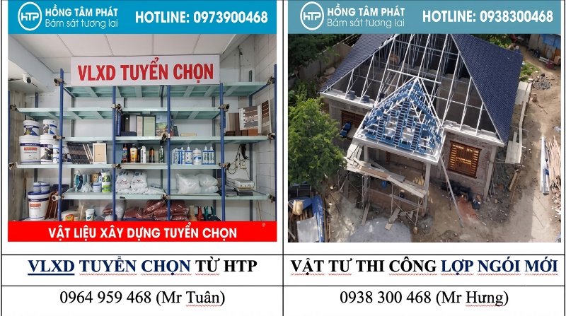 Đội ngũ thợ Lợp mái ngói mới chuyên nghiệp thi công an toàn, nhanh chóng.