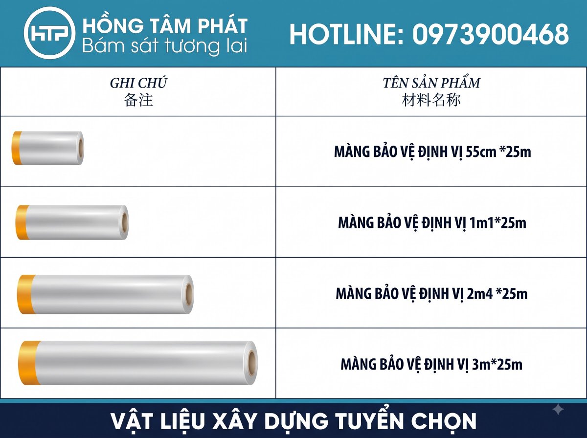 Hồng Tâm Phát bán cuộn Màng bọc nilon ngăn chặn bụi bẩn giá sỉ tại xưởng.