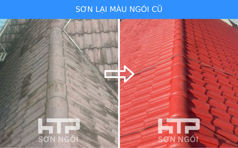 HTP nhận sơn lại theo màu ngói cũ mà Quý Khách hàng yêu thích