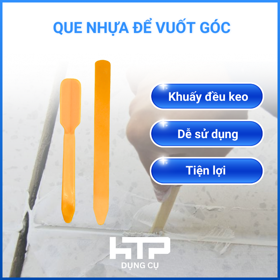 Que nhựa vuốt keo ron