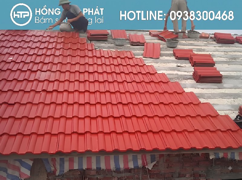 HTP khảo sát tận nơi phương án Lợp Ngói Trên Mái Bê Tông hoàn toàn miễn.