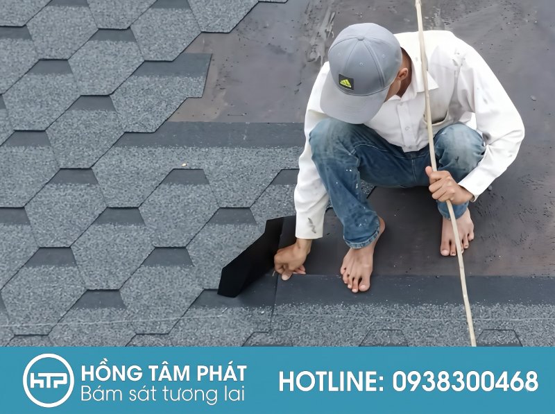 Hồng Tâm Phát chuyên nhận Lợp Ngói Trên Mái Bê Tông chuẩn kỹ thuật.