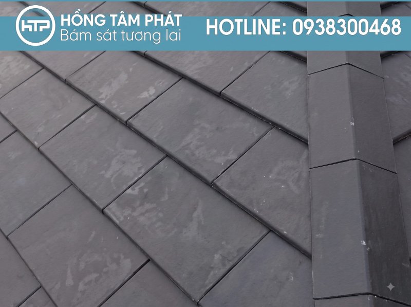 HTP thực hiện Quy trình thi công ngói úp nóc chuẩn xác chống tạt gió.