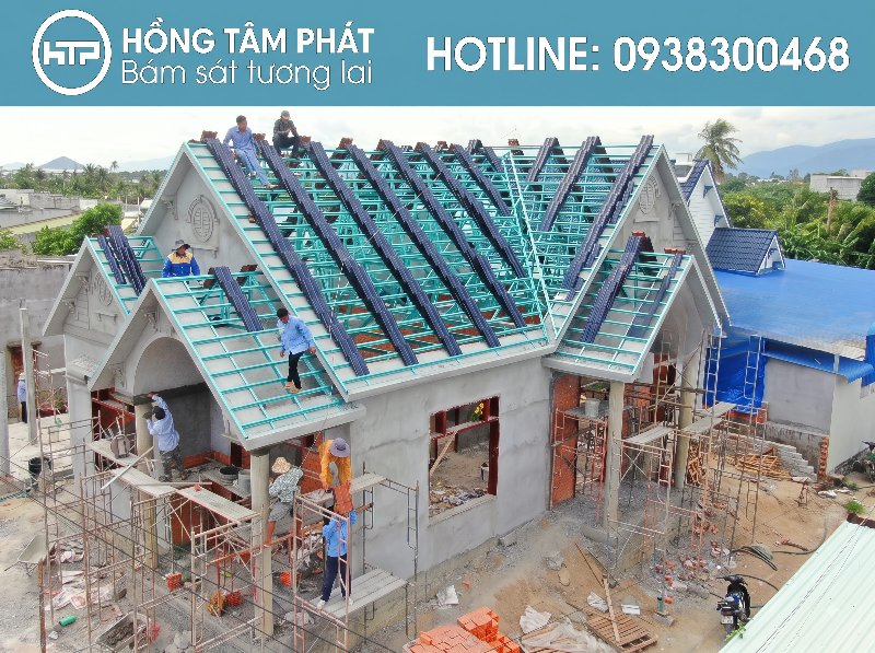 Quy trình và Cách Thi Công Mái Thái đảm bảo không gian nhà luôn mát mẻ.