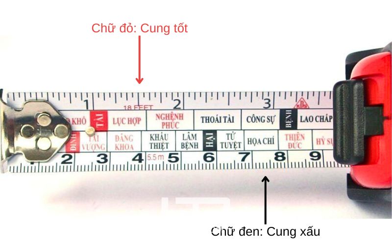 Thước lỗ ban chuyên dùng trong xây dựng