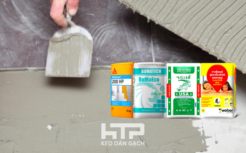 Keo cá sấu, keo dán gạch Weber, keo dán gạch Sika và Keo Ốp Lát Bumatech là 4 dòng keo dán gạch ưa chuộng nhất hiện nay