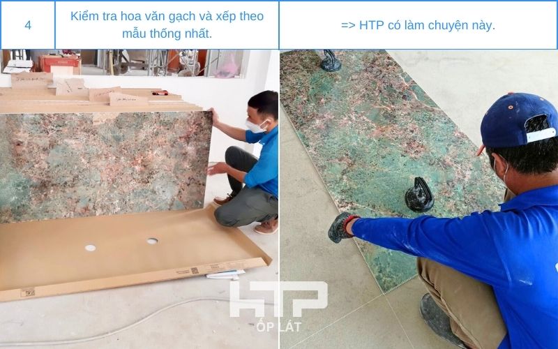 Không gian khu vực trở nên hài hòa hay không phụ thuộc rất nhiều vào cách sắp xếp hoa văn gạch.