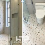 Phòng WC sau khi được cải tạo thể hiện phong thái sảng khoái và năng lượng hơn