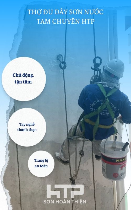 Thợ đu dây sơn nước HTP đảm bảo đạt chuẩn khi hành nghề