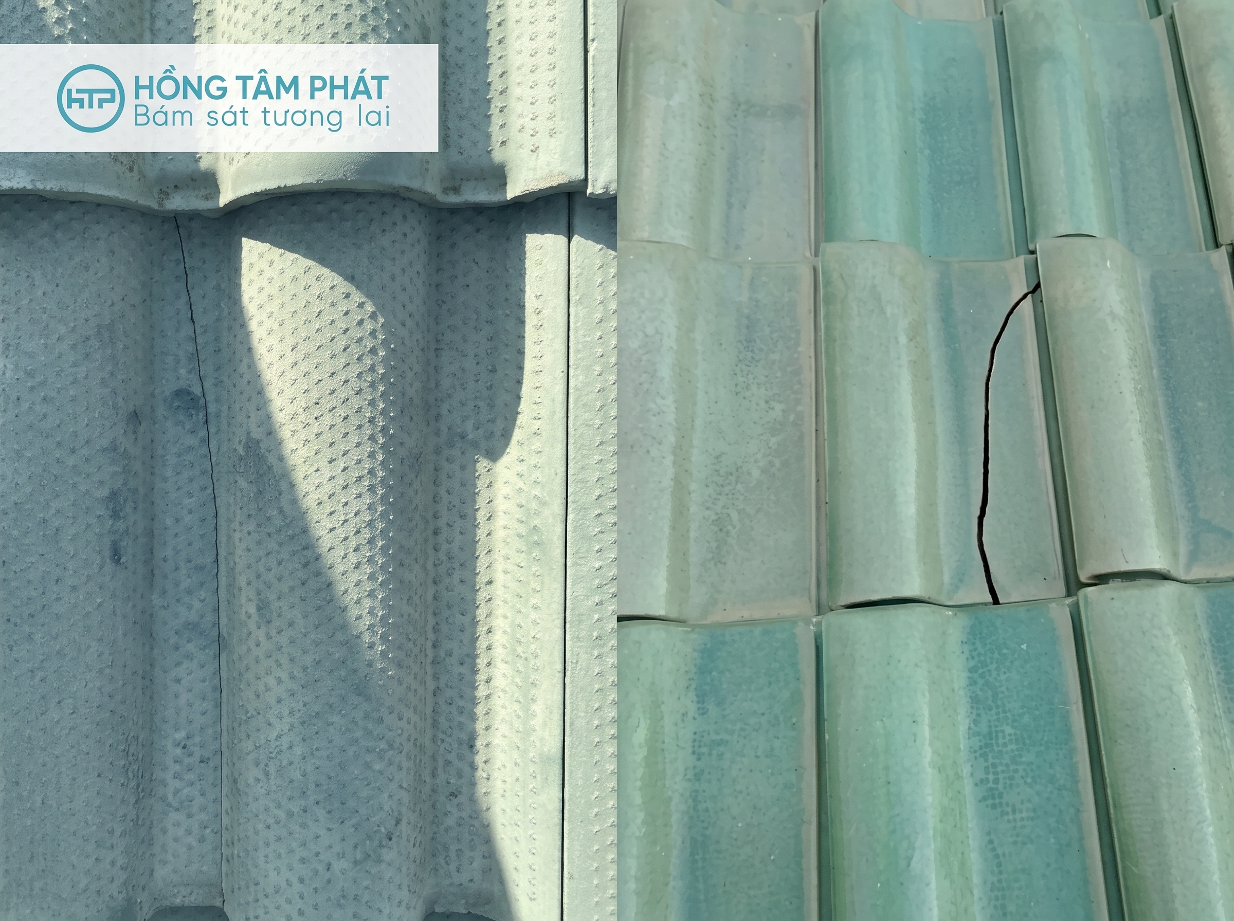 Hình ảnh về 10 vấn đề về mái ngói khi mùa mưa bão kéo đến.