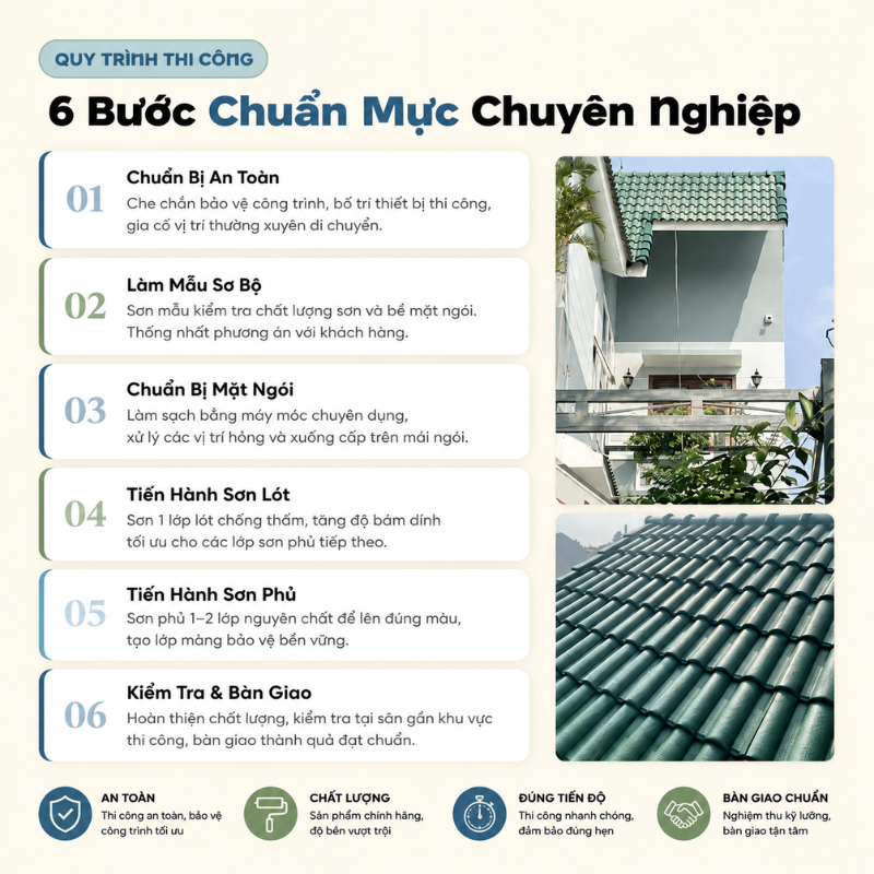 Tìm kiếm dịch vụ sơn mái ngói của HTP để nhận ưu đãi lớn.