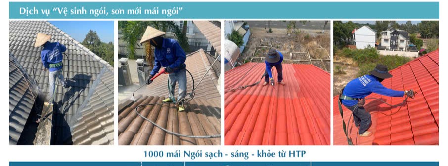 Đã có dịch vụ sơn mái ngói của HTP lo mọi việc cho bạn.