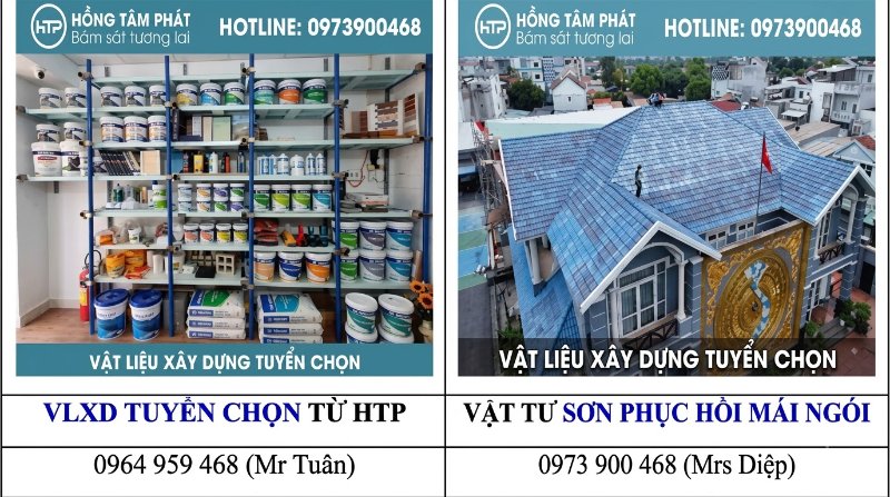 Chuyên gia HTP hướng dẫn quy trình Sơn terraco phục hồi mái ngói cũ chuẩn.
