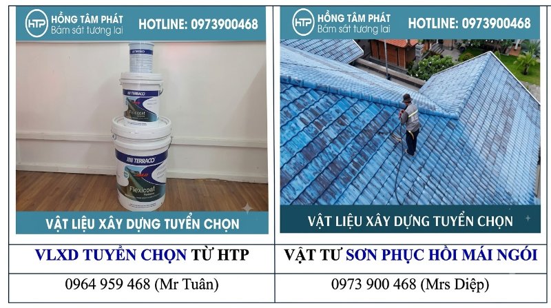 Bảo hành dài hạn dịch vụ Sơn terraco phục hồi mái ngói cũ cho mọi gia chủ.