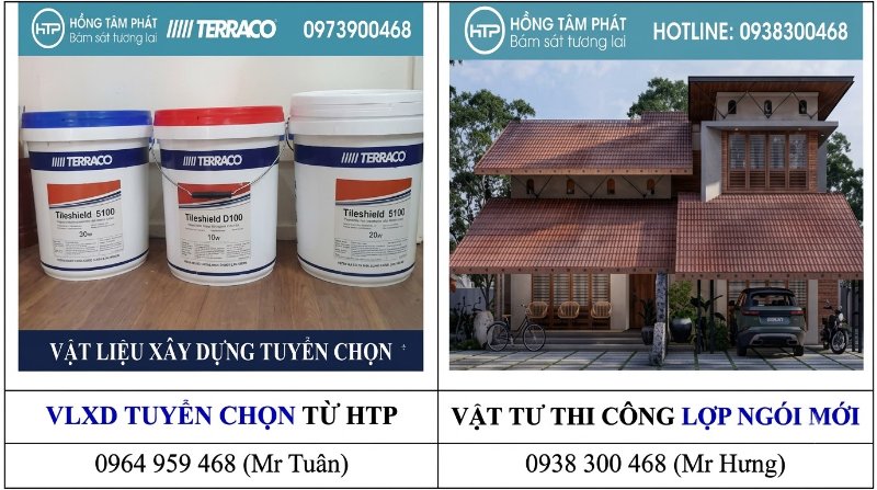 Ngôi nhà luôn an toàn trước mùa mưa bão nhờ Lợp mái ngói mới chuyên nghiệp.