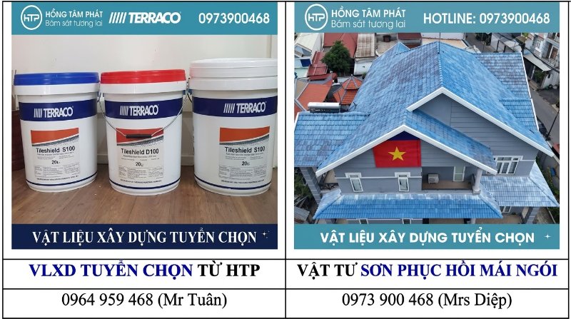 Khách hàng hoàn toàn yên tâm khi chọn Sơn terraco phục hồi mái ngói cũ.
