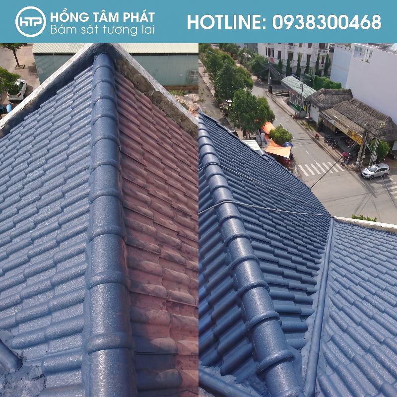 CHUYÊN GIA PHỤC HỒI MÁI NGÓI ứng dụng công nghệ phun áp lực cao hiện đại.