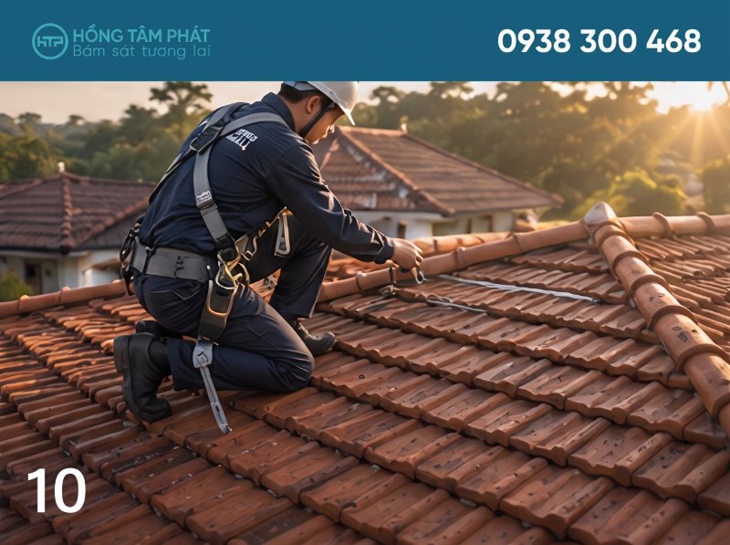 Đội thợ chuyên nghiệp đang hoàn thiện mặt tiền thứ năm đạt độ thẩm mỹ cao.