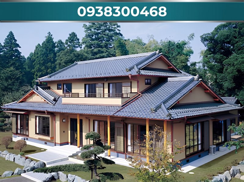 Xu hướng kiến trúc ngày nay rất ưa chuộng các hệ mái ngói đẹp màu xanh Nhật.