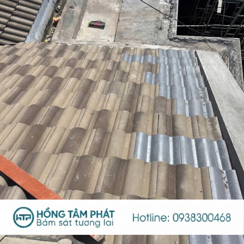 Hồng Tâm Phát nhận Thi Công Sơn Mái Ngói Tại Tiền Giang xử lý triệt để thấm dột.