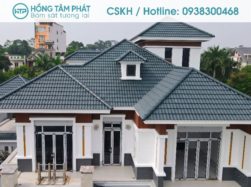 Hotline 0938300468 tư vấn các phương án thi công mái ngói đẹp trọn gói.