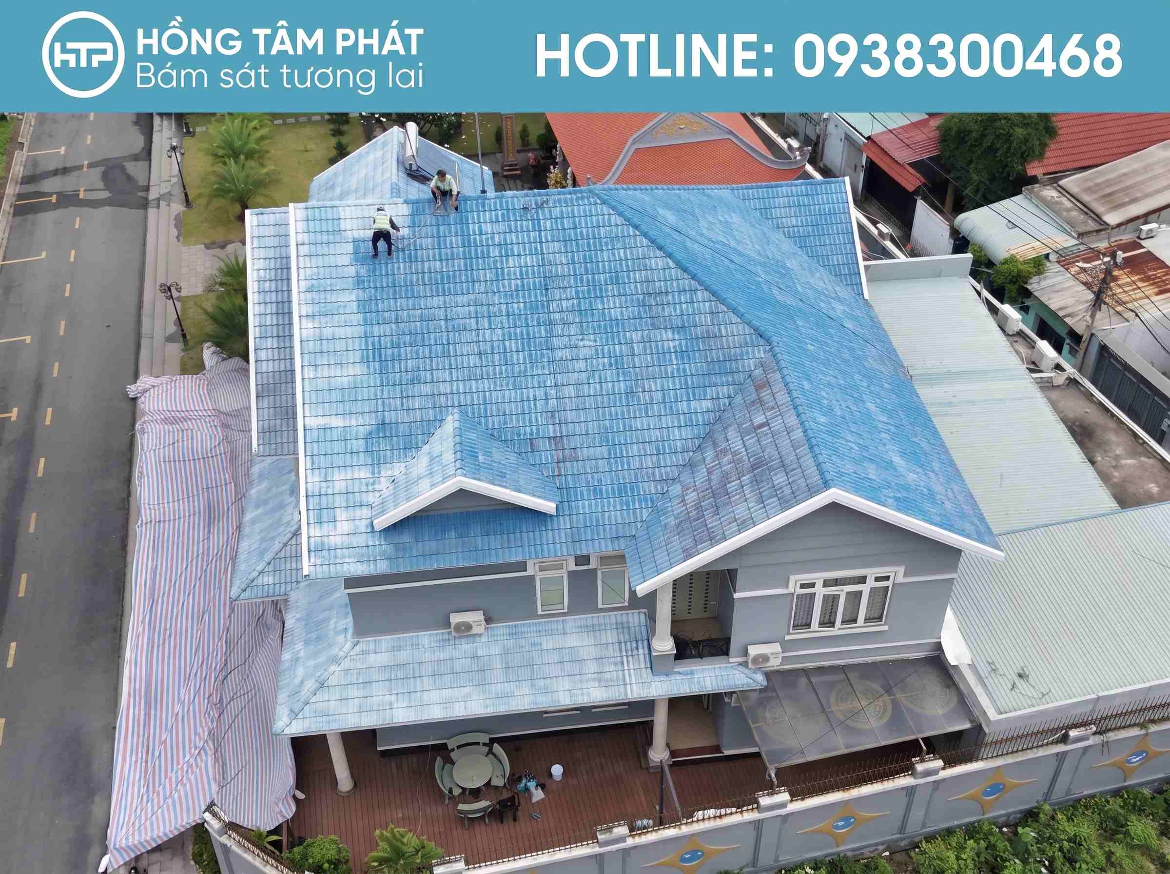 Dịch vụ sơn mái ngói biệt thự quận 12 giúp nâng tầm vẻ đẹp sang trọng.