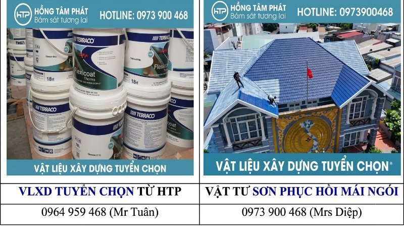 HTP cam kết chất lượng tuyệt vời sau khi Sơn terraco phục hồi mái ngói cũ.