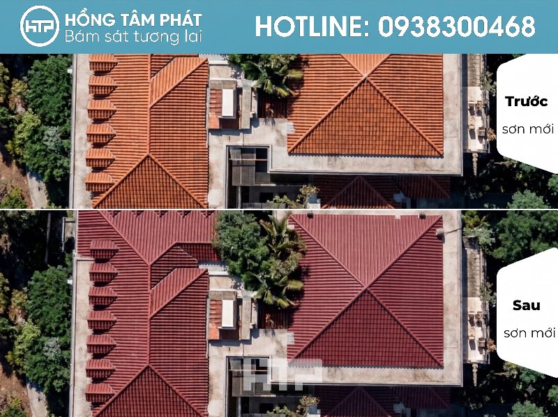 M&aacute;i ng&oacute;i biệt thự đẹp khu Camellia Villa Nam Long rất ấn tượng.