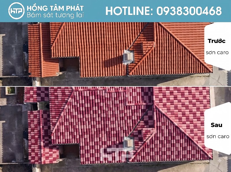 Sự kết hợp tinh tế trên mái ngói Thự Đẹp Khu Chateau Phú Mỹ Hưng.