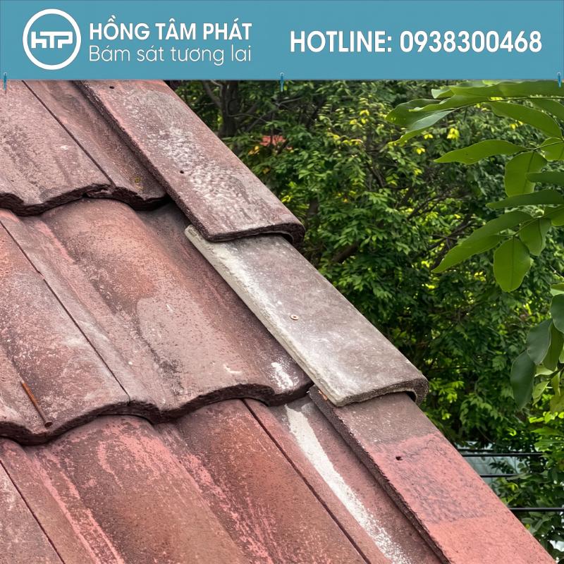 Đinh vít mái ngói hoen gỉ – Lỗ hổng tiềm ẩn cho nước mưa lọt qua.