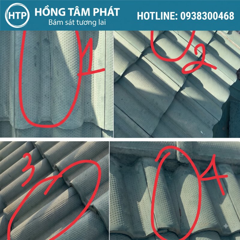 Ngói nứt vỡ rò rỉ nước – Hậu quả do bỏ qua bảo dưỡng định kỳ.