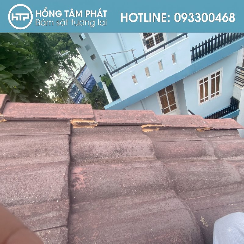 Khảo sát vi trí ngói rìa – Nơi chịu tác động gió bão mạnh nhất