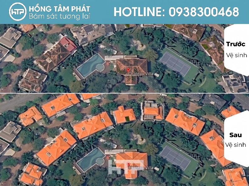 Mái ngói Thự Đẹp Khu Chateau Phú Mỹ Hưng mang đẳng cấp hoàng gia.
