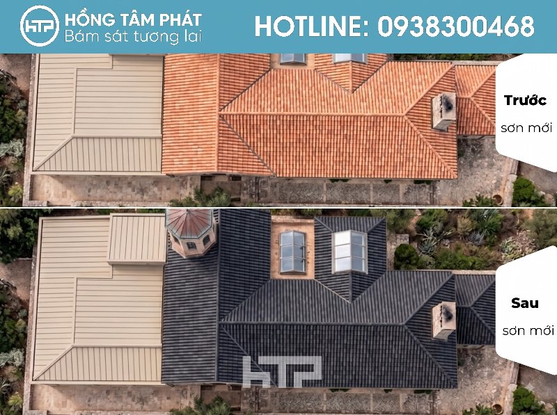 Thiết kế chuẩn mực cho mái Biệt Thự Đẹp Khu Đại Phúc Green Villas.