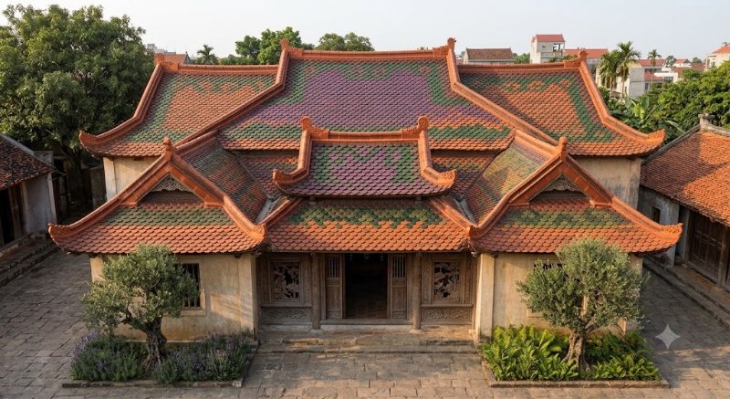 Khảo sát công trình tận nơi trước khi Phục Hồi Ngói Mũi Hài cho quý khách.