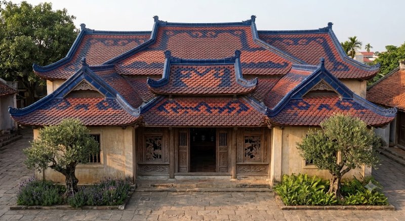 Hình ảnh thực tế Phục Hồi Ngói Mũi Hài xử lý triệt để mảng bám bẩn cứng đầu.