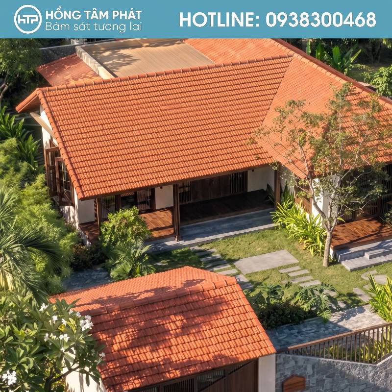 Căn biệt thự hoàn hảo nhờ mái ngói biệt thự đẹp