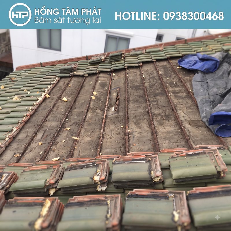 Hoàn thành bảo dưỡng mái ngói – Tiết kiệm 70% chi phí thay mới.