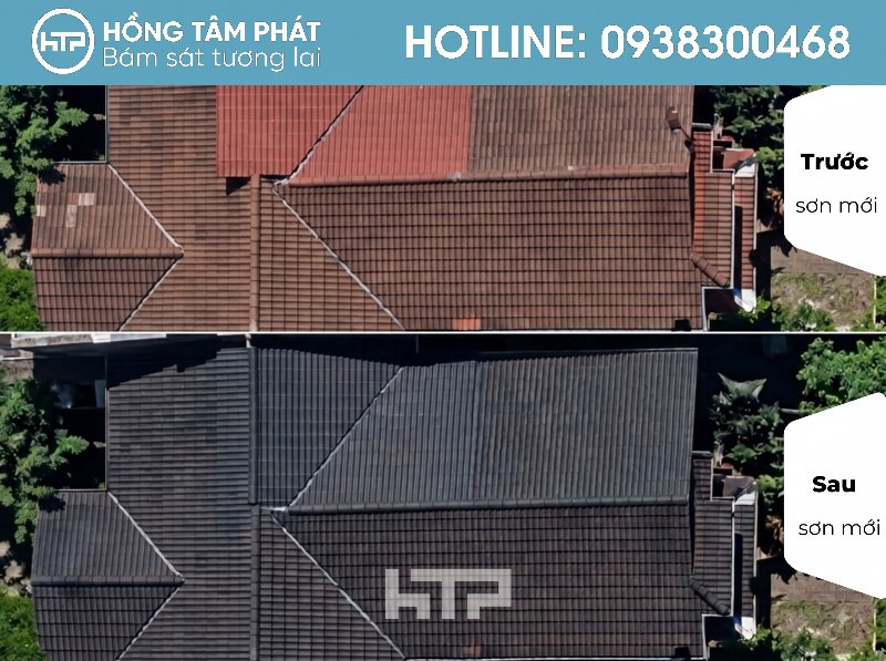 Mái ngói biệt thự đẹp khu Camellia Villa Nam Long tạo dấu ấn riêng.