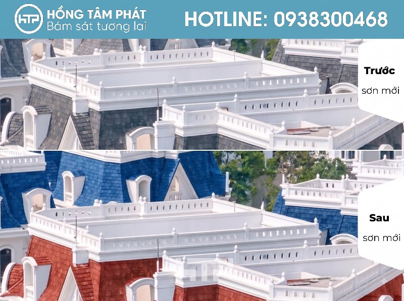 Khung cảnh nâng tầm nhờ mái ngói biệt thự đẹp khu Victoria Village.