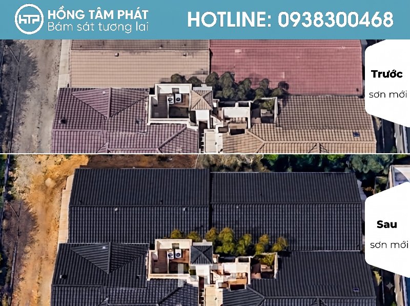 Nét đẹp hiện đại của mái Biệt Thự Đẹp Khu Đại Phúc Green Villas.