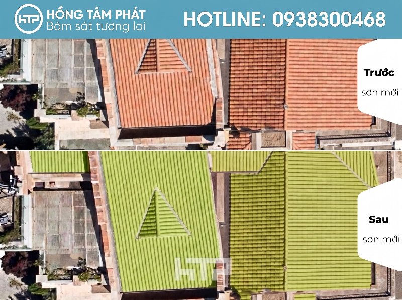 Chất lượng vượt trội của mái ngói biệt thự đẹp khu Him Lam Tân Hưng.